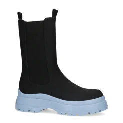 Zwarte Chelsea Boots Met Blauwe Zool^Sacha Cheap
