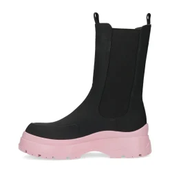 Zwarte Chelsea Boots Met Roze Zool^Sacha Cheap