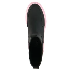 Zwarte Chelsea Boots Met Roze Zool^Sacha Cheap