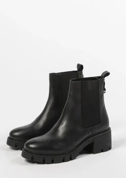 Zwarte Chelsea Boots Met Blokhak^Sacha Store