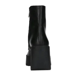 Zwarte Chunky Enkellaarsjes Met Blokhak^Sacha Discount