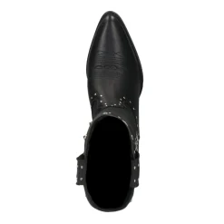 Zwarte Cowboylaarsjes Met Zilverkleurige Studs^Sacha Best