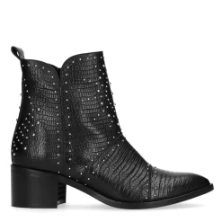 Zwarte Cowboylaarsjes Met Studs^Sacha New
