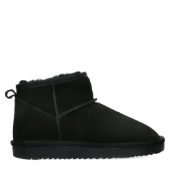Zwarte Enkelboots Met Wol^Sacha Discount
