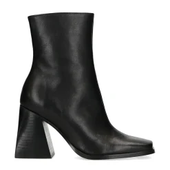 Zwarte Enkellaarsjes Met Blokhak^Sacha Shop