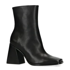 Zwarte Enkellaarsjes Met Blokhak^Sacha Shop