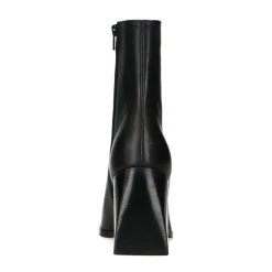 Zwarte Enkellaarsjes Met Blokhak^Sacha Shop