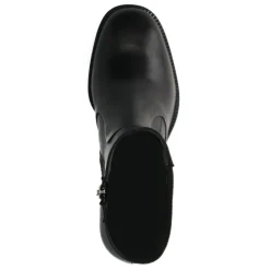 Zwarte Enkellaarsjes Met Hak^Sacha Fashion