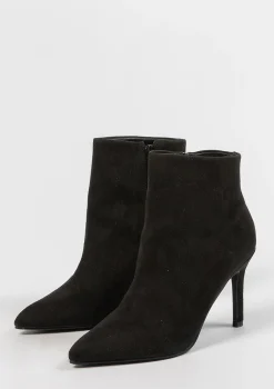 Zwarte Enkellaarsjes Met Naaldhak^Sacha Hot