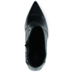 Zwarte Enkellaarsjes Met Snakeskin^Sacha Cheap