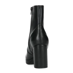 Zwarte Enkellaarsjes Met Blokhak^Sacha New