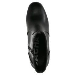 Zwarte Enkellaarsjes Met Blokhak^Sacha New