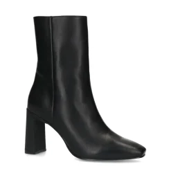 Zwarte Enkellaarsjes Met Hak^Sacha Discount