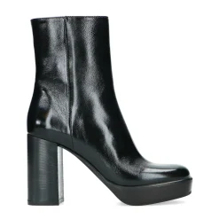 Zwarte Enkellaarsjes Met Hak^Sacha Outlet