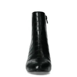 Zwarte Enkellaarsjes Met Crocoprint^Sacha Best Sale