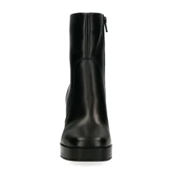 Zwarte Enkellaarzen Met Hak^Sacha Sale