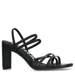 Zwarte Hak Sandalen Met Bandjes^Sacha Cheap