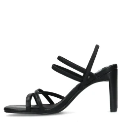 Zwarte Hak Sandalen Met Bandjes^Sacha Cheap