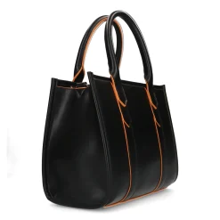 Zwarte Handtas Met Oranje Details^Sacha Best