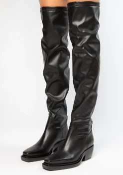 Zwarte Hoge Sock Boots^Sacha Shop