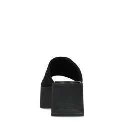 Zwarte Hoge Wedge Sandalen^Sacha Sale