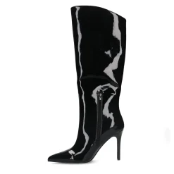 Zwarte Laklook Laarzen Met Naaldhak^Sacha Fashion