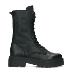 Zwarte Leren Biker Boots^Sacha Shop