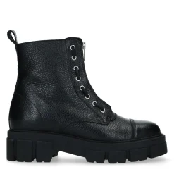 Zwarte Leren Biker Boots Met Rits^Sacha Cheap