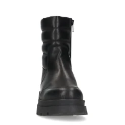 Zwarte Leren Boots Met Puffer Details^Sacha Hot