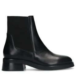 Zwarte Leren Chelsea Boots^Sacha Outlet