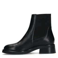 Zwarte Leren Chelsea Boots^Sacha Outlet