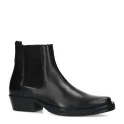 Zwarte Leren Chelsea Boots^Sacha Flash Sale