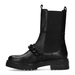 Zwarte Leren Chelsea Boots Met Chain^Sacha Flash Sale