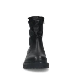 Zwarte Leren Enkellaarsjes^Sacha Cheap