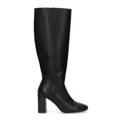 Zwarte Leren Laarzen Met Blokhak^Sacha Cheap