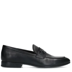 Zwarte Leren Loafers Met Chain^Sacha Hot
