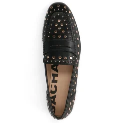 Zwarte Leren Penny Loafers Met Studs^Sacha Online