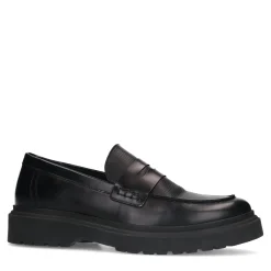 Zwarte Leren Penny Loafers^Sacha Cheap