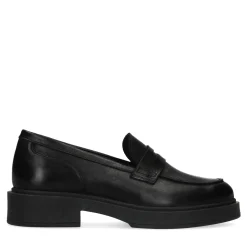 Zwarte Leren Penny Loafers^Sacha Cheap
