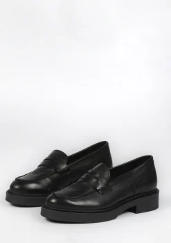 Zwarte Leren Penny Loafers^Sacha Cheap