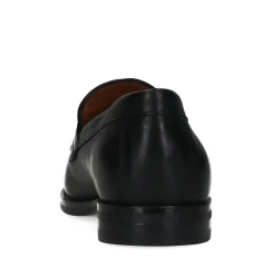Zwarte Leren Penny Loafer^Sacha Store