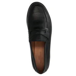 Zwarte Leren Penny Loafer^Sacha Store