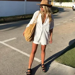 Zwarte Leren Plateau Sandalen Met Gespen^Sacha Shop