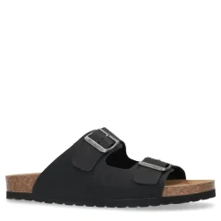 Zwarte Leren Sandalen^Sacha Store