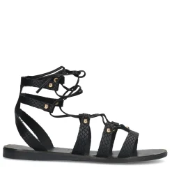 Zwarte Leren Sandalen^Sacha Clearance
