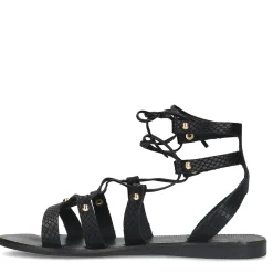 Zwarte Leren Sandalen^Sacha Clearance