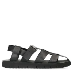 Zwarte Leren Sandalen^Sacha Store