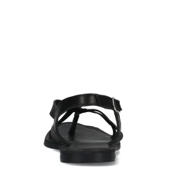 Zwarte Leren Sandalen Met Gekruiste Bandjes^Sacha Fashion