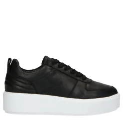 Zwarte Leren Sneakers^Sacha Shop