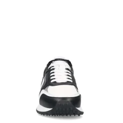 Zwarte Leren Sneakers Met Witte Details^Sacha Flash Sale